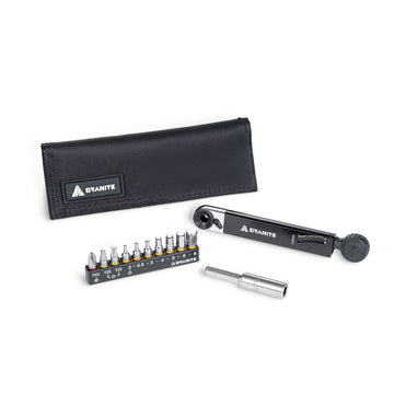 Granite ROCK’N’ROLL TQ Mini torque  tool kit Stanite tool set with black carrying case on a white background