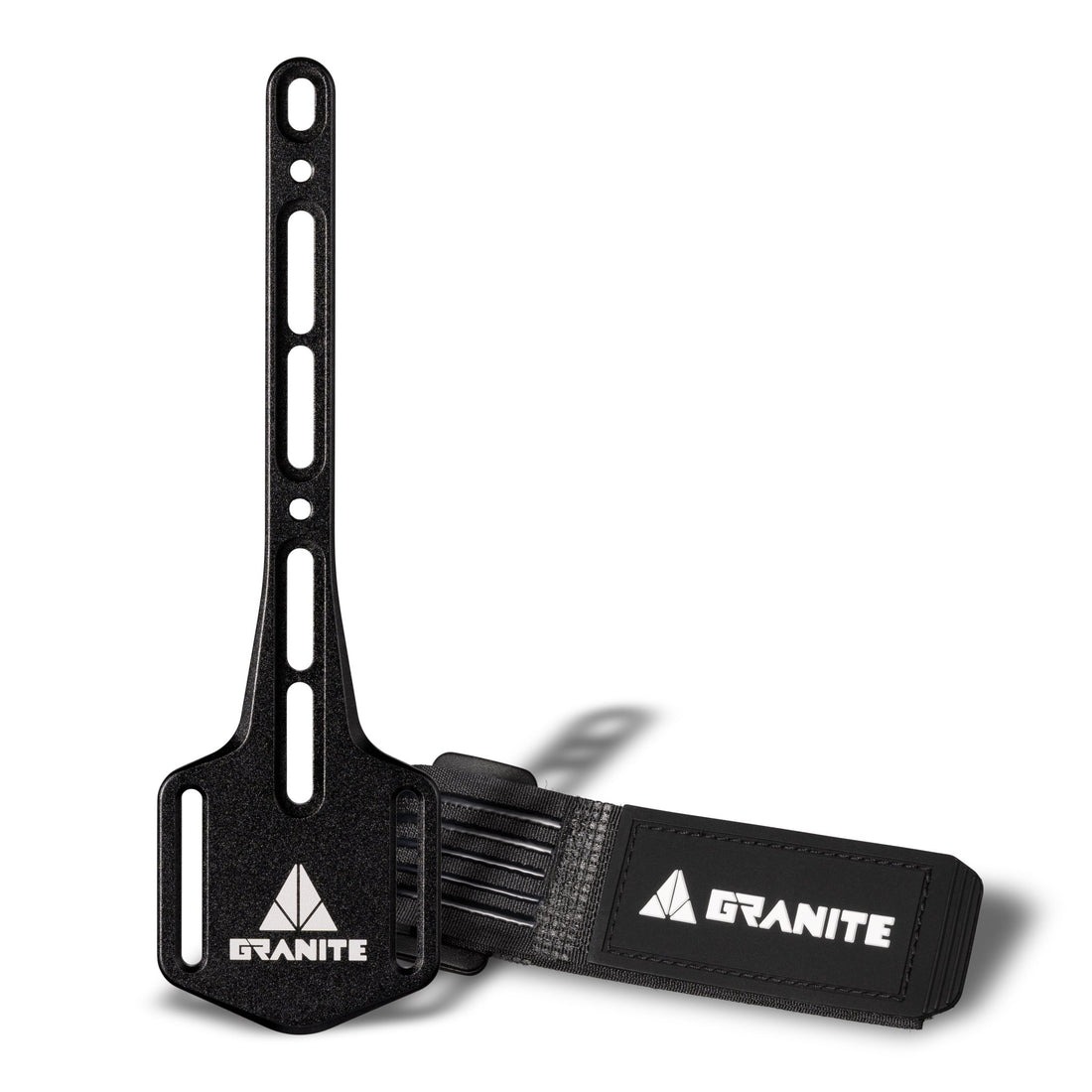 Granite Portaledge XE Strap Mount with tube attached to a bike bottle-bosses. | Bike & MTB Gear Storage - Black -