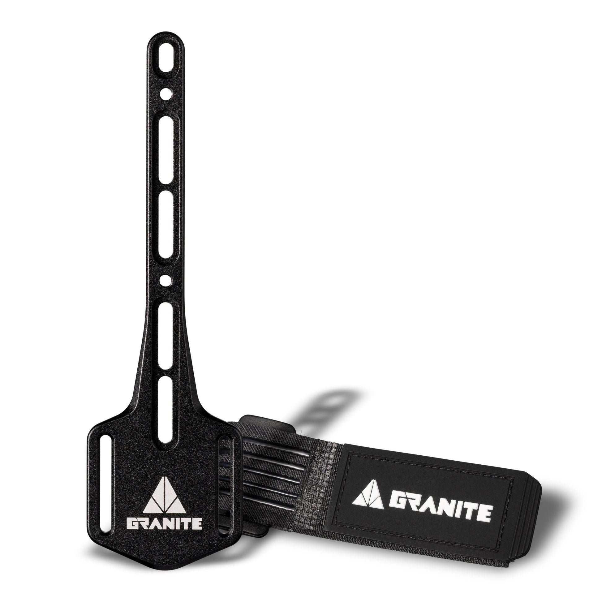 Granite Portaledge XE Strap Mount with tube attached to a bike bottle-bosses. | Bike & MTB Gear Storage - Black -