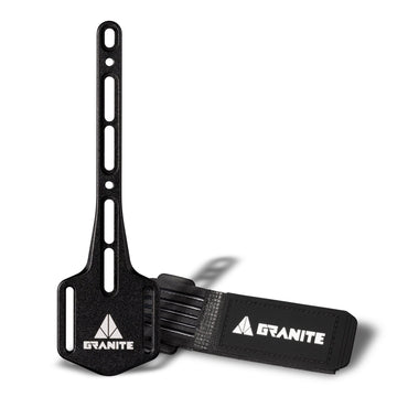 Granite Portaledge XE Strap Mount with tube attached to a bike bottle-bosses. | Bike & MTB Gear Storage - Black -