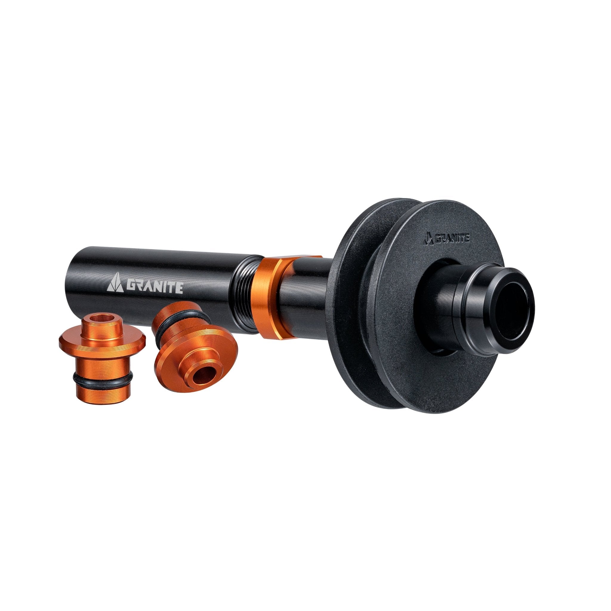 Granite ChainDock Dummy Hub Protects Rear Triangle and Maintains Chain Alignment During Travel, Cleaning, or Wheel Removal.