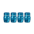 Granite Juicy Nipple Schrader Valve Cap with Valve Core Removing Function - Blue - 4 - piece - 