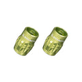 Granite Juicy Nipple Schrader Valve Cap with Valve Core Removing Function - Green - 2 - piece - 