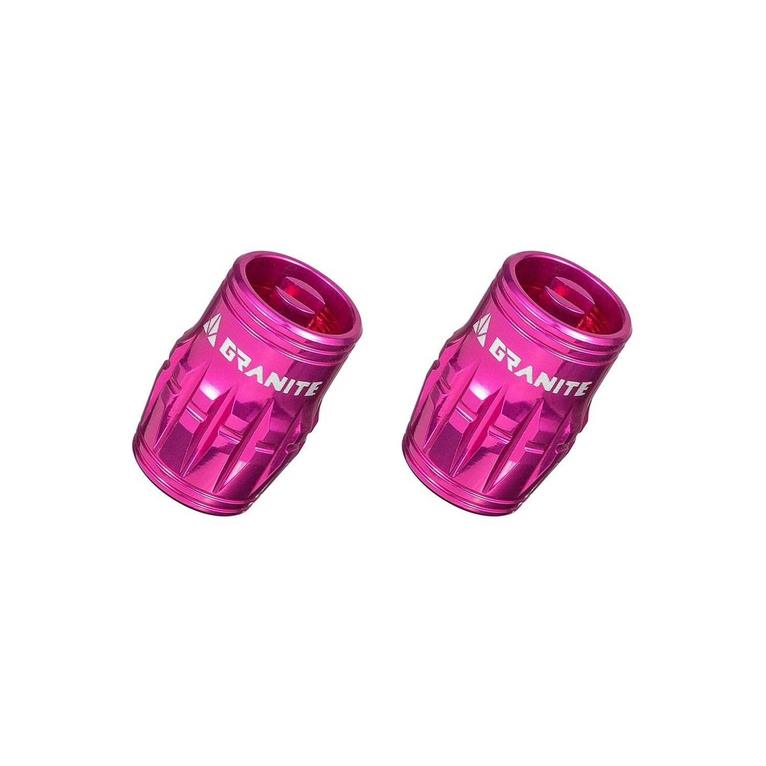 Granite Juicy Nipple Schrader Valve Cap with Valve Core Removing Function - Pink - 2 - piece - 