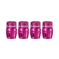 Granite Juicy Nipple Schrader Valve Cap with Valve Core Removing Function - Pink - 4 - piece - 