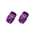 Granite Juicy Nipple Schrader Valve Cap with Valve Core Removing Function - Purple - 2 - piece