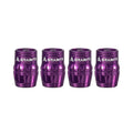 Granite Juicy Nipple Schrader Valve Cap with Valve Core Removing Function - Purple - 4 - piece