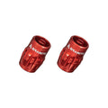 Granite Juicy Nipple Schrader Valve Cap with Valve Core Removing Function - Red - 2 - piece