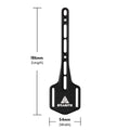 Mounting plate of Granite Portaledge XE Strap Mount with measurements: 186mm length, 54mm width.