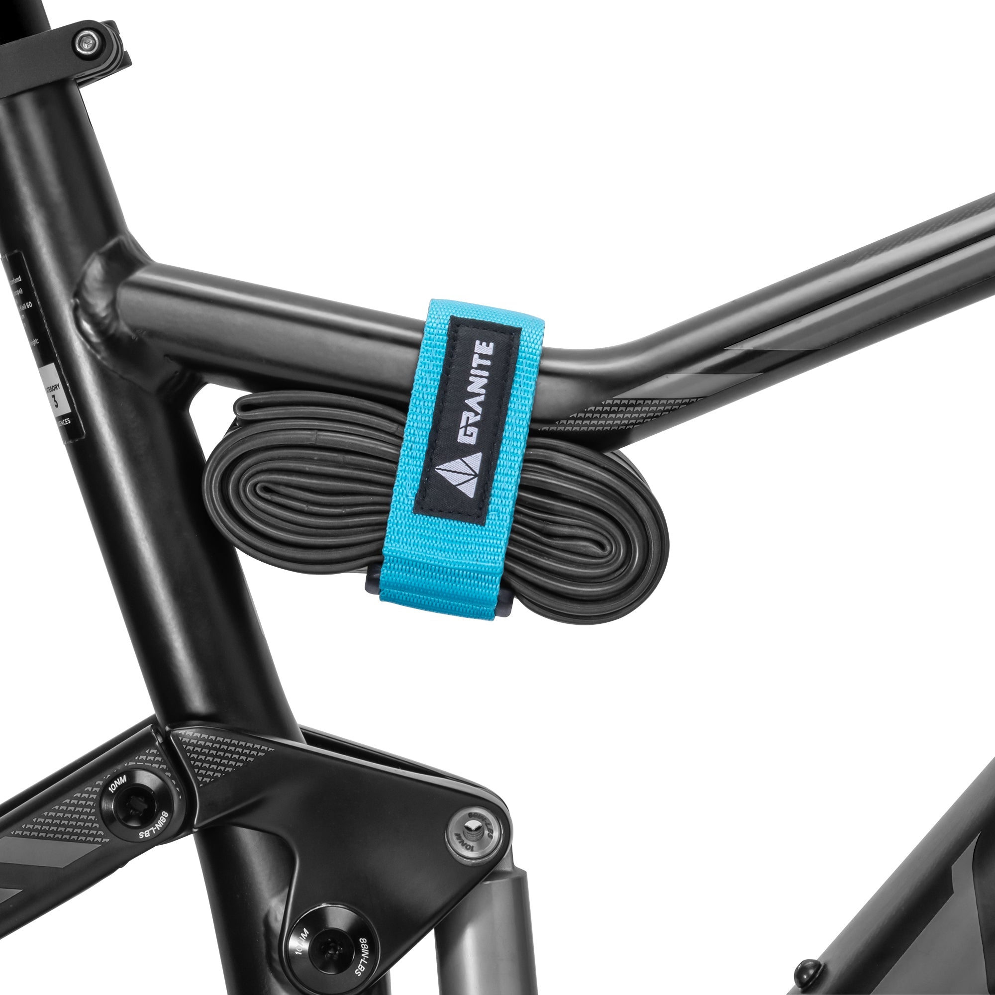 Granite Rockband Bicycle Frame Portage Strap - Mountain Bike Tube Carrier for Cycling Essentials - Turq -