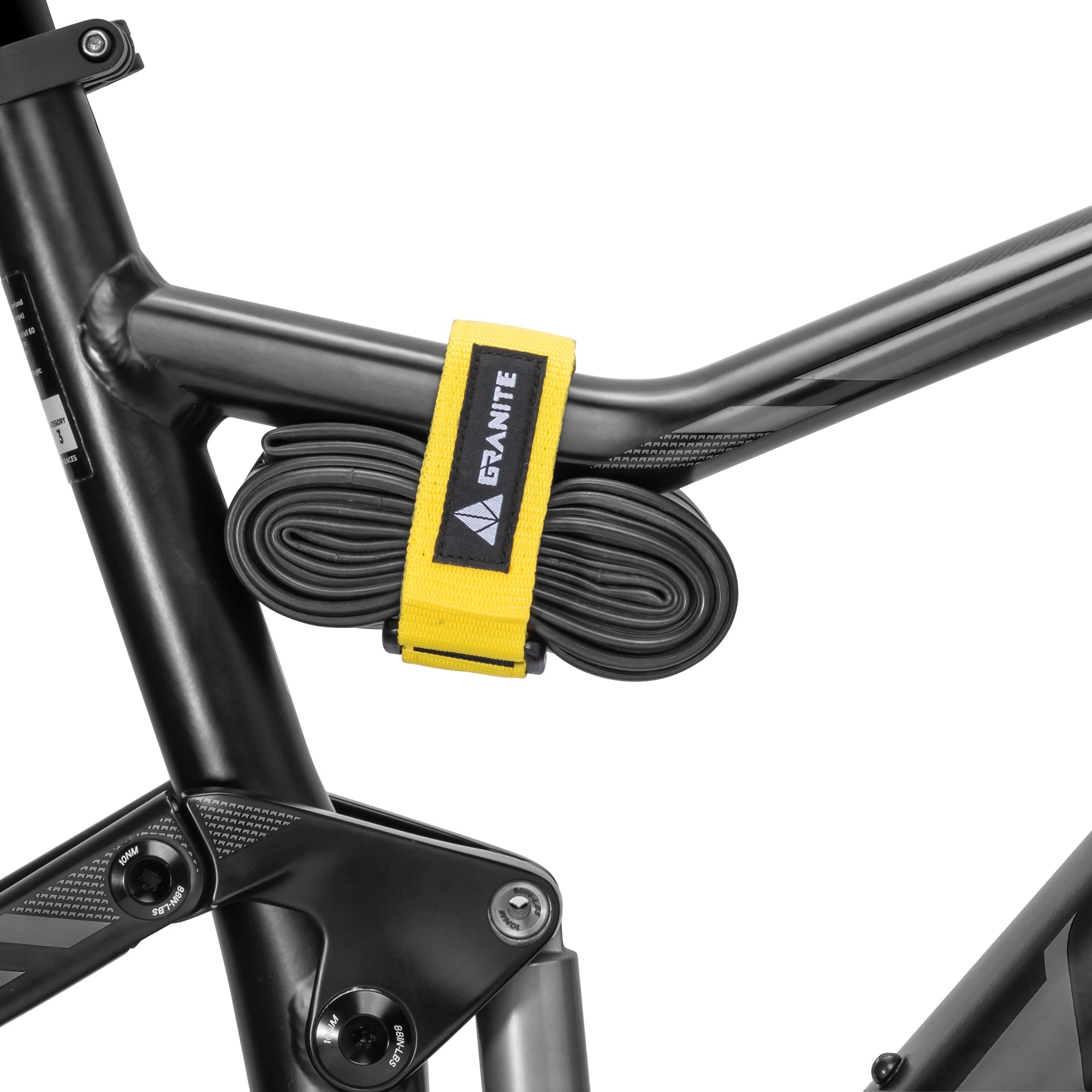 Granite Rockband Bicycle Frame Portage Strap - Mountain Bike Tube Carrier for Cycling Essentials - Yellow -