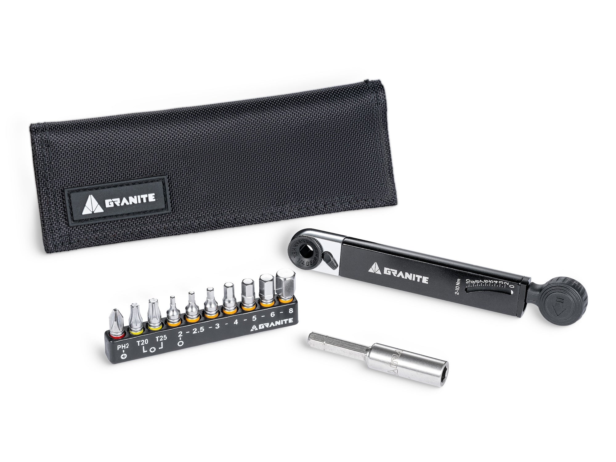 Granite RocknRoll TQ | All-in-One Bike Tool Kit with Torque Wrench for MTB & Bicycle Repair