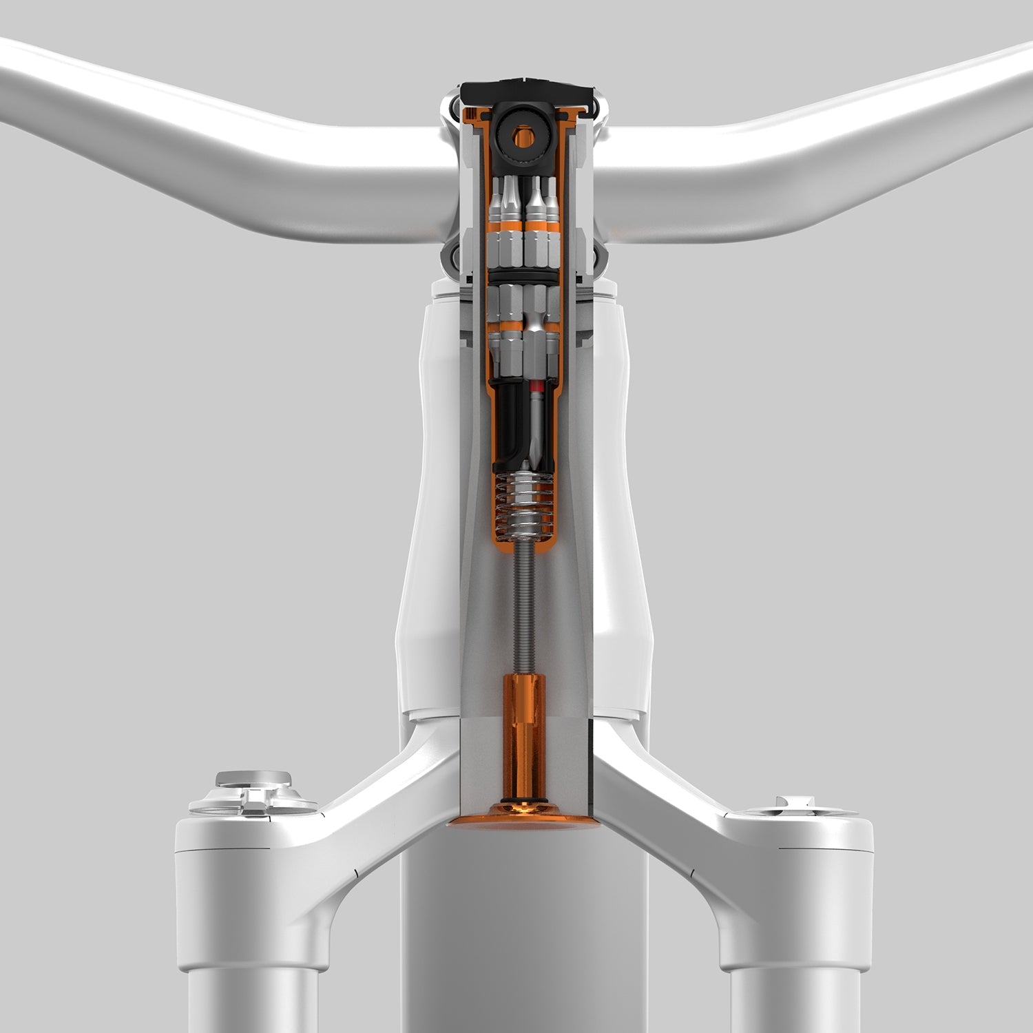 Support AirTag Dissimulé Pour Vélo - Kit Fixation Fourche 42 Mm, Compatible Stash & Stash RT