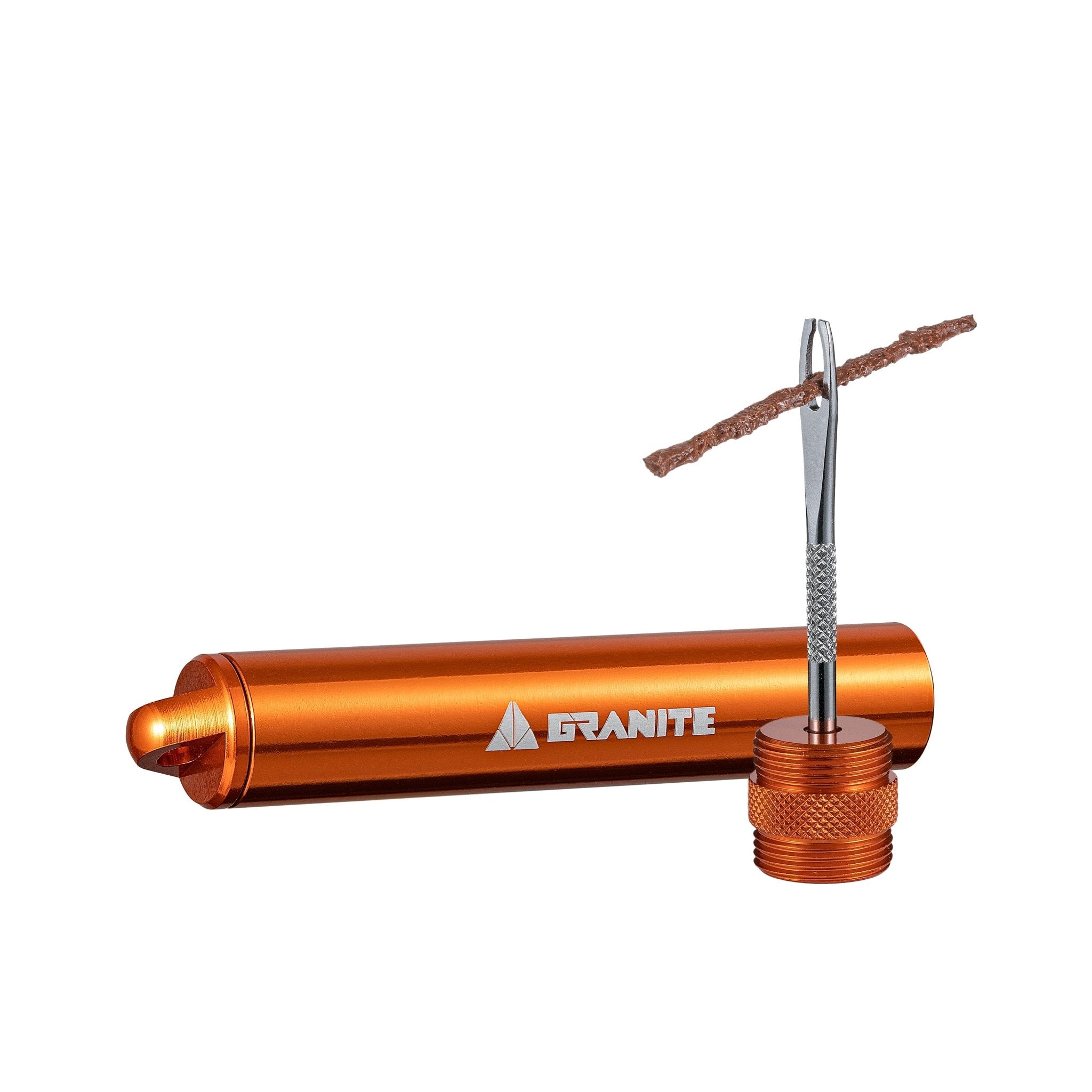Granite Suture Tire Plug Kit-Bike& MTB  Tubeless Tire Repair Tool Kit. - Orange -