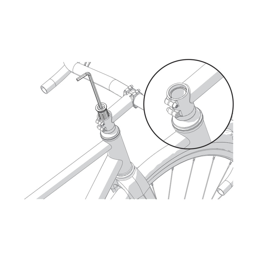 1. Clear the steerer