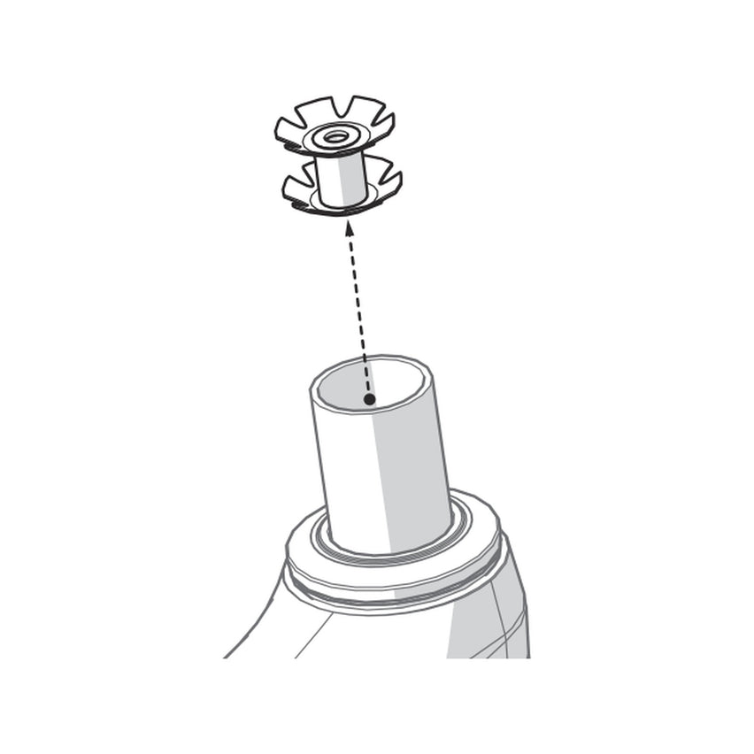 1. Remove the star nut